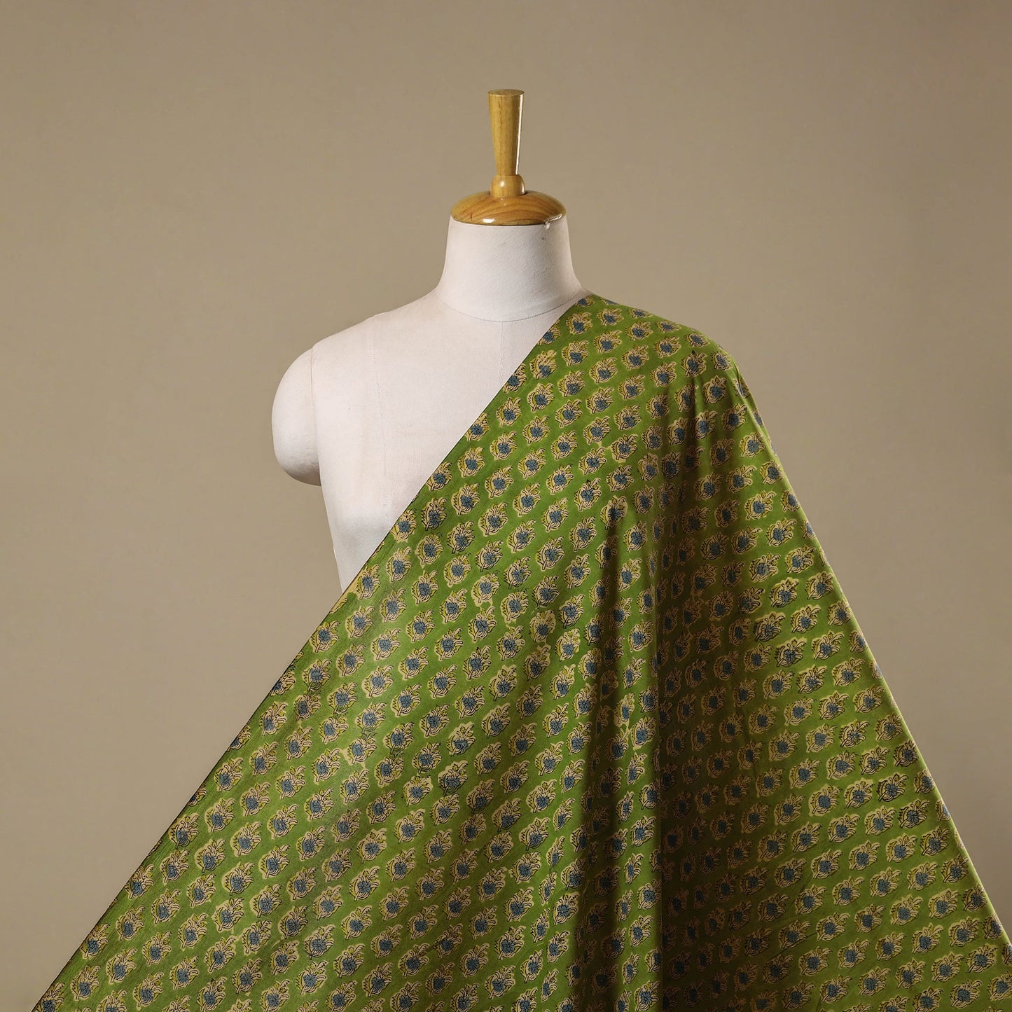 Hand cotton sanganeri fabric 04 - handcrafted