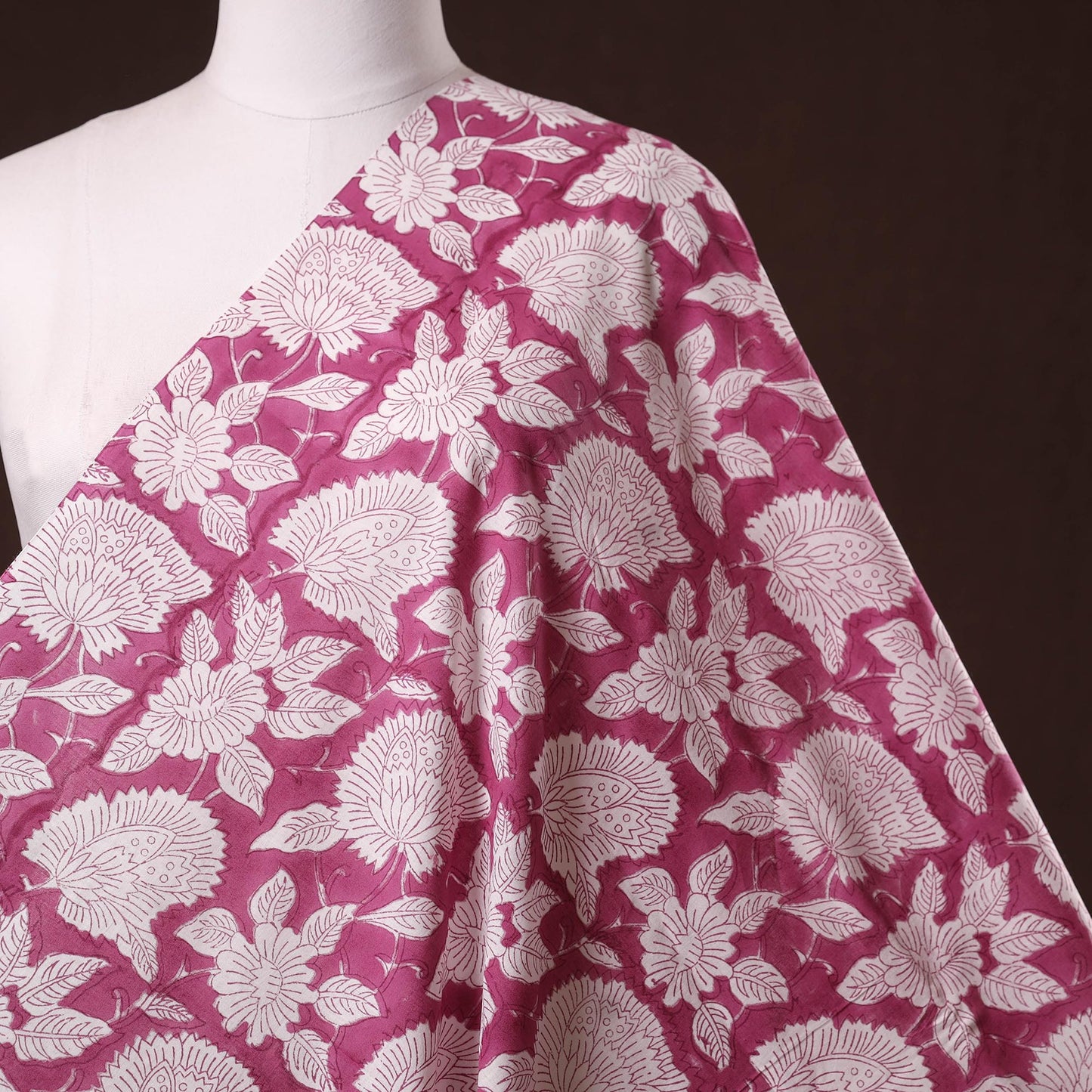 Hand cotton sanganeri fabric 04 - handcrafted