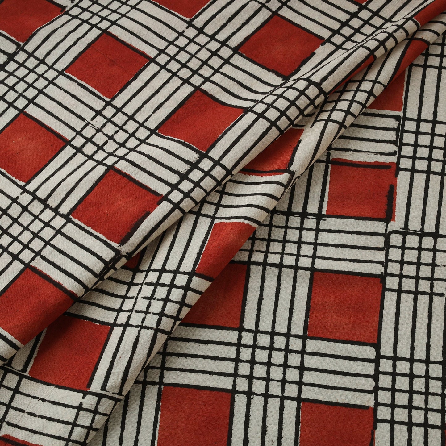 Hand cotton sanganeri fabric 05 - handcrafted