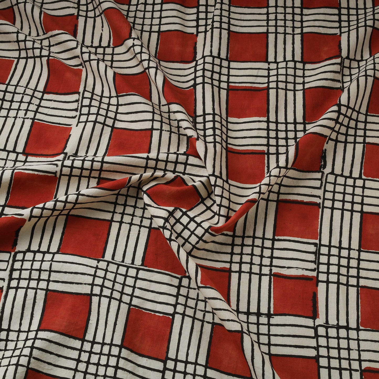 Hand cotton sanganeri fabric 05 - handcrafted