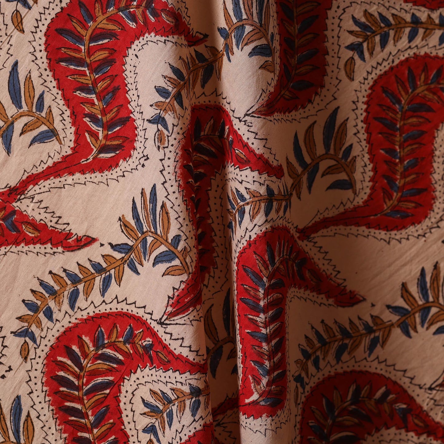 Hand cotton sanganeri fabric 06 - handcrafted