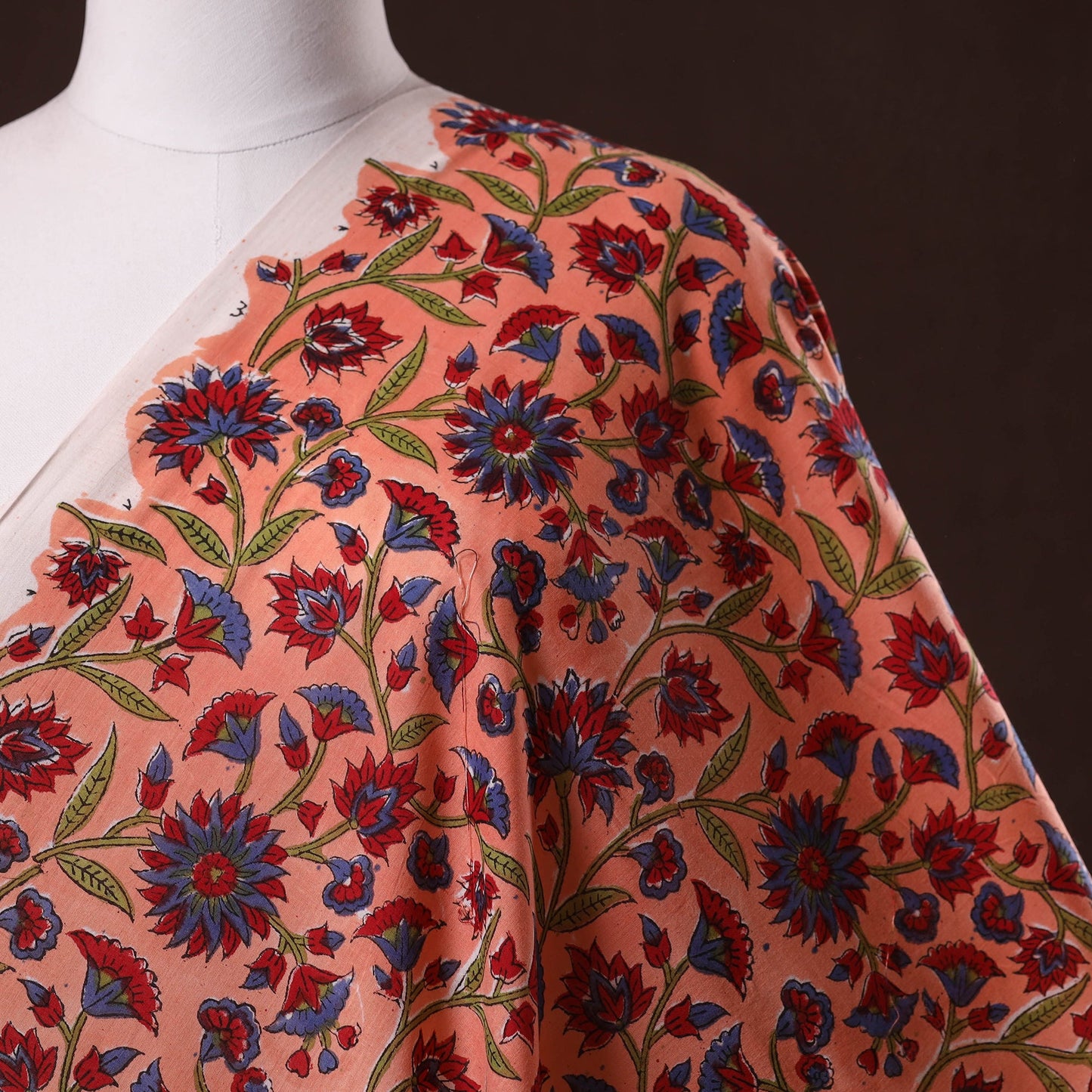 Hand cotton sanganeri fabric 07 - handcrafted