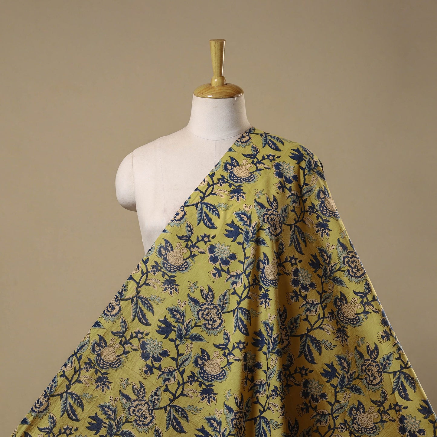 Hand cotton sanganeri fabric 08 - handcrafted