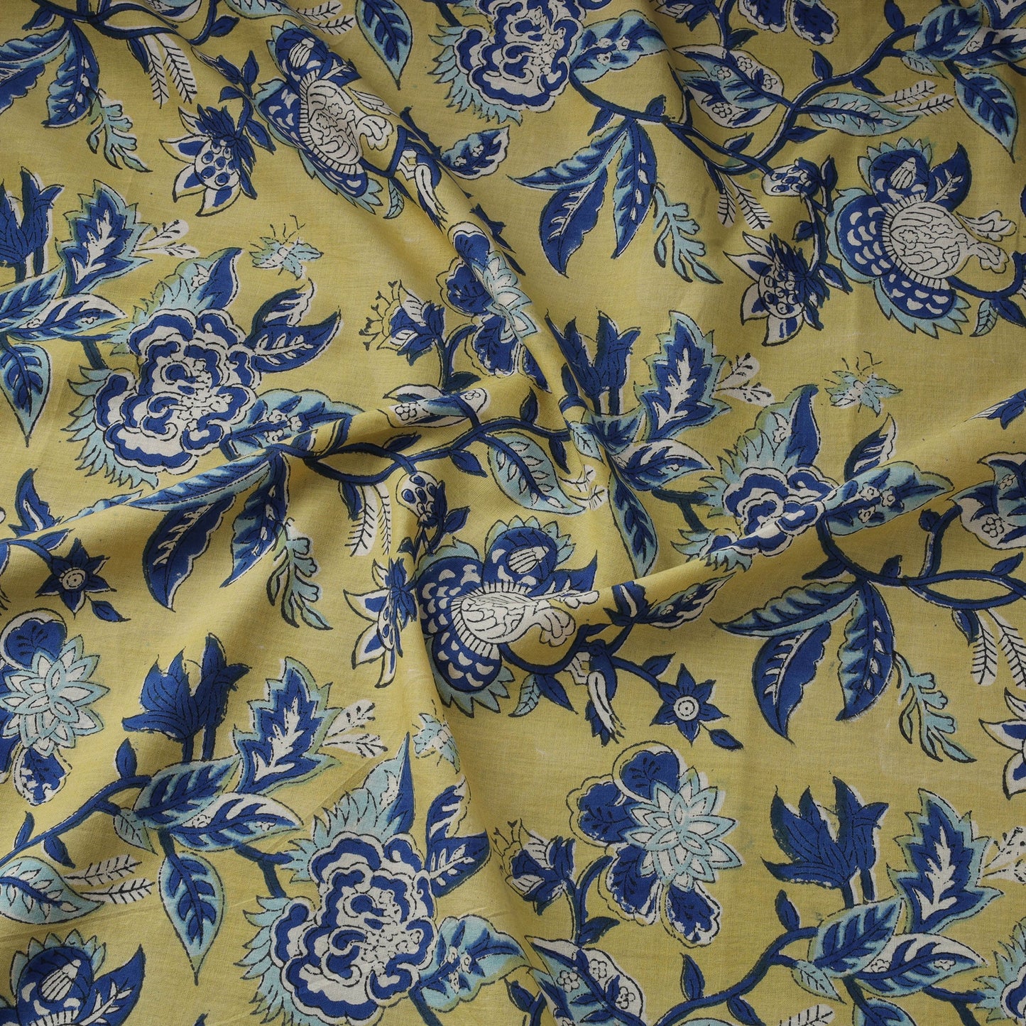 Hand cotton sanganeri fabric 08 - handcrafted