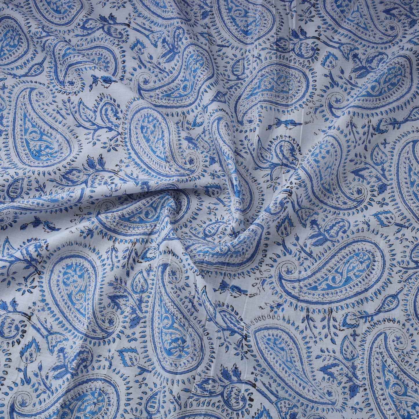 Hand cotton sanganeri fabric 09 - handcrafted