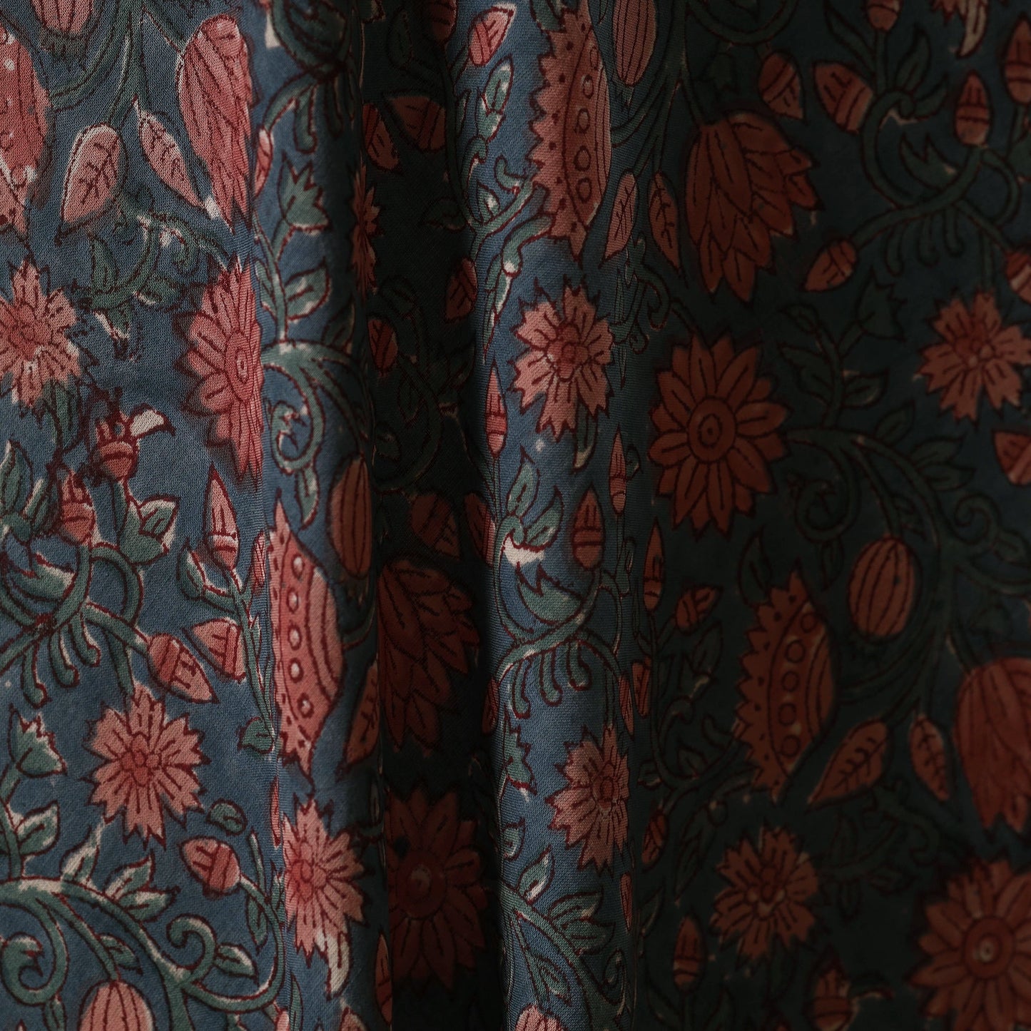 Hand cotton sanganeri fabric 09 - handcrafted