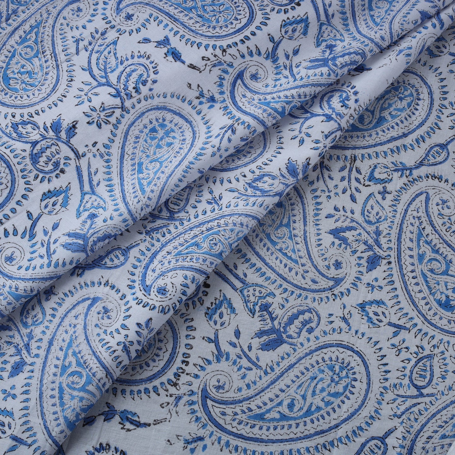Hand cotton sanganeri fabric 09 - handcrafted
