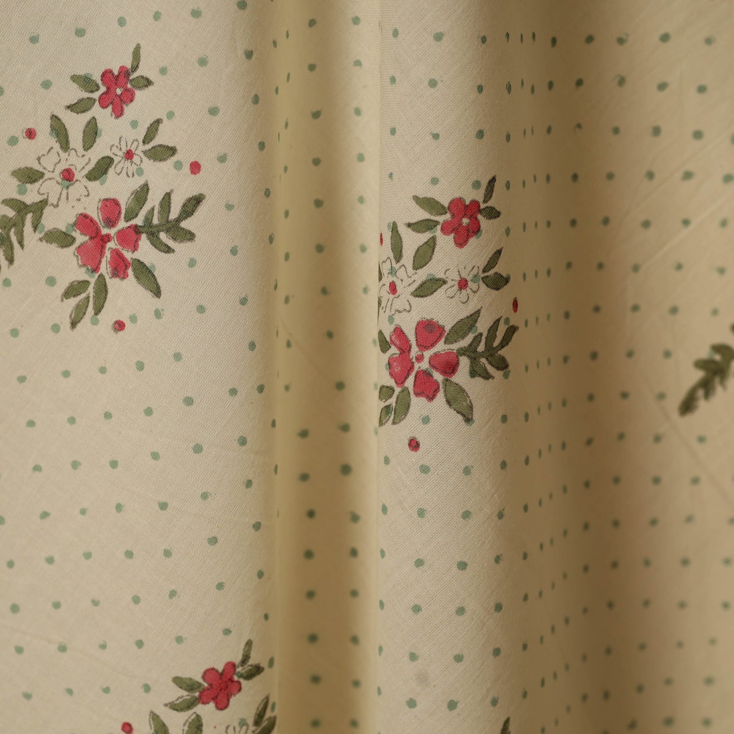 Hand cotton sanganeri fabric 10 - handcrafted