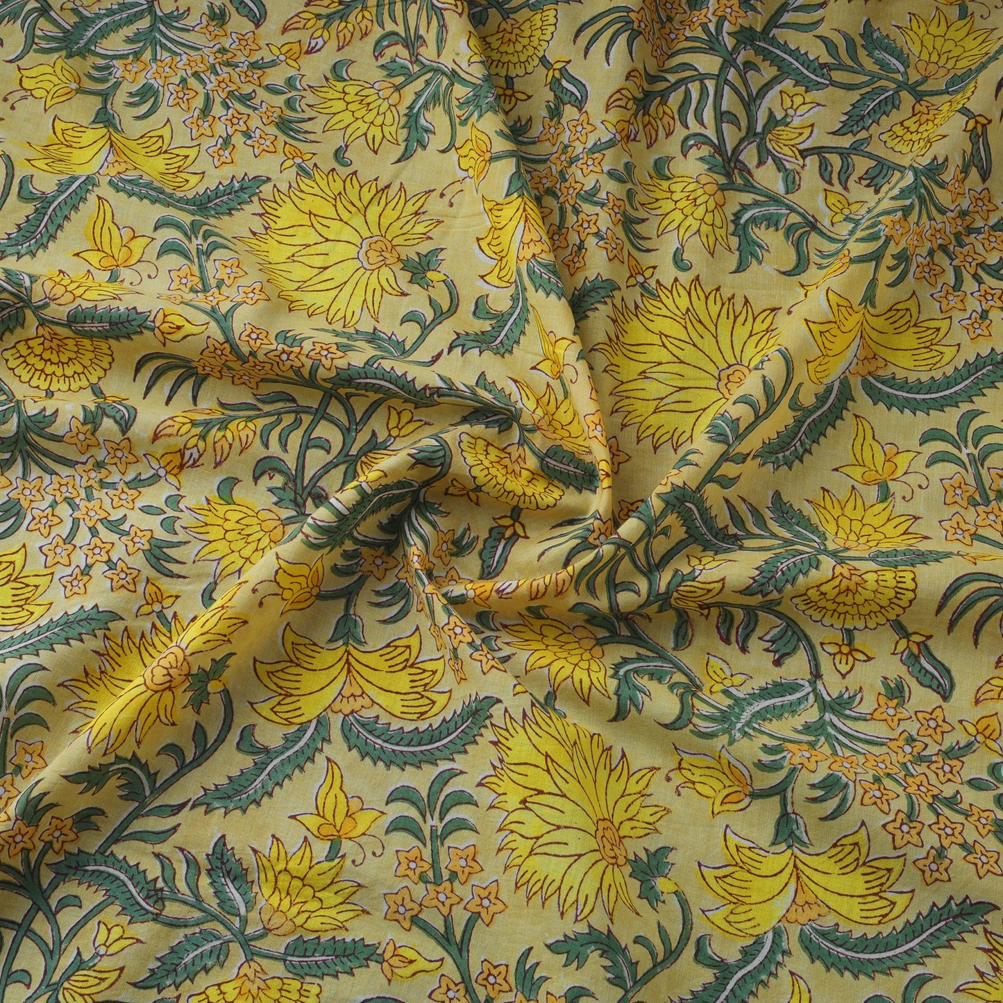 Hand cotton sanganeri fabric 13 - handcrafted