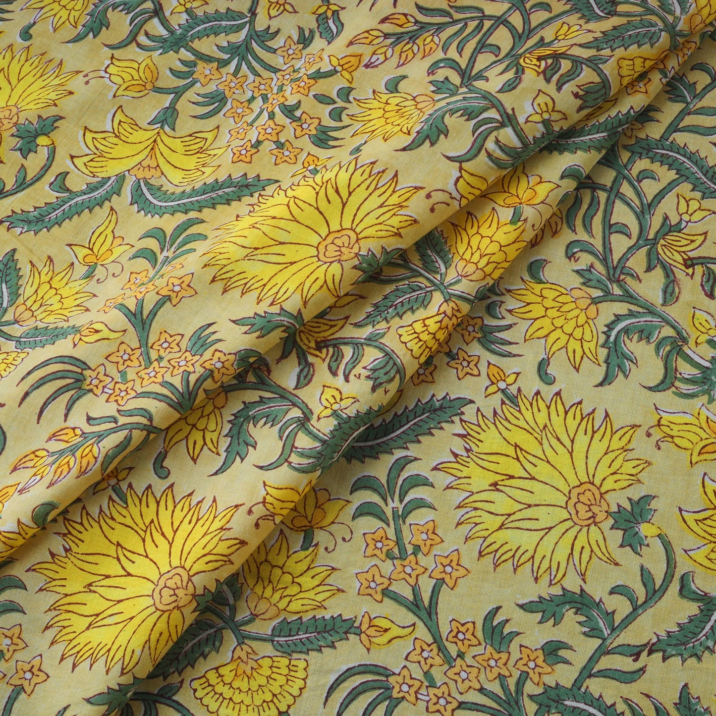Hand cotton sanganeri fabric 13 - handcrafted