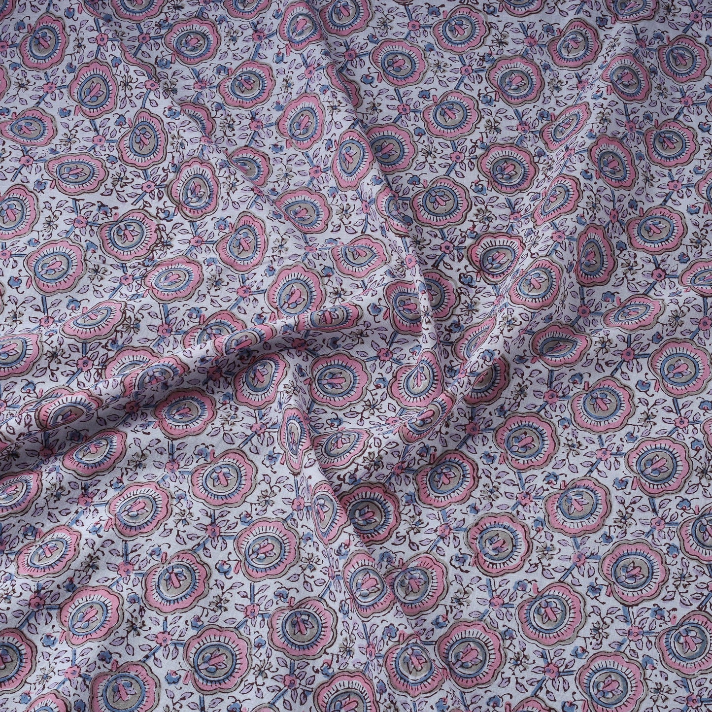 Hand cotton sanganeri fabric 14 - handcrafted