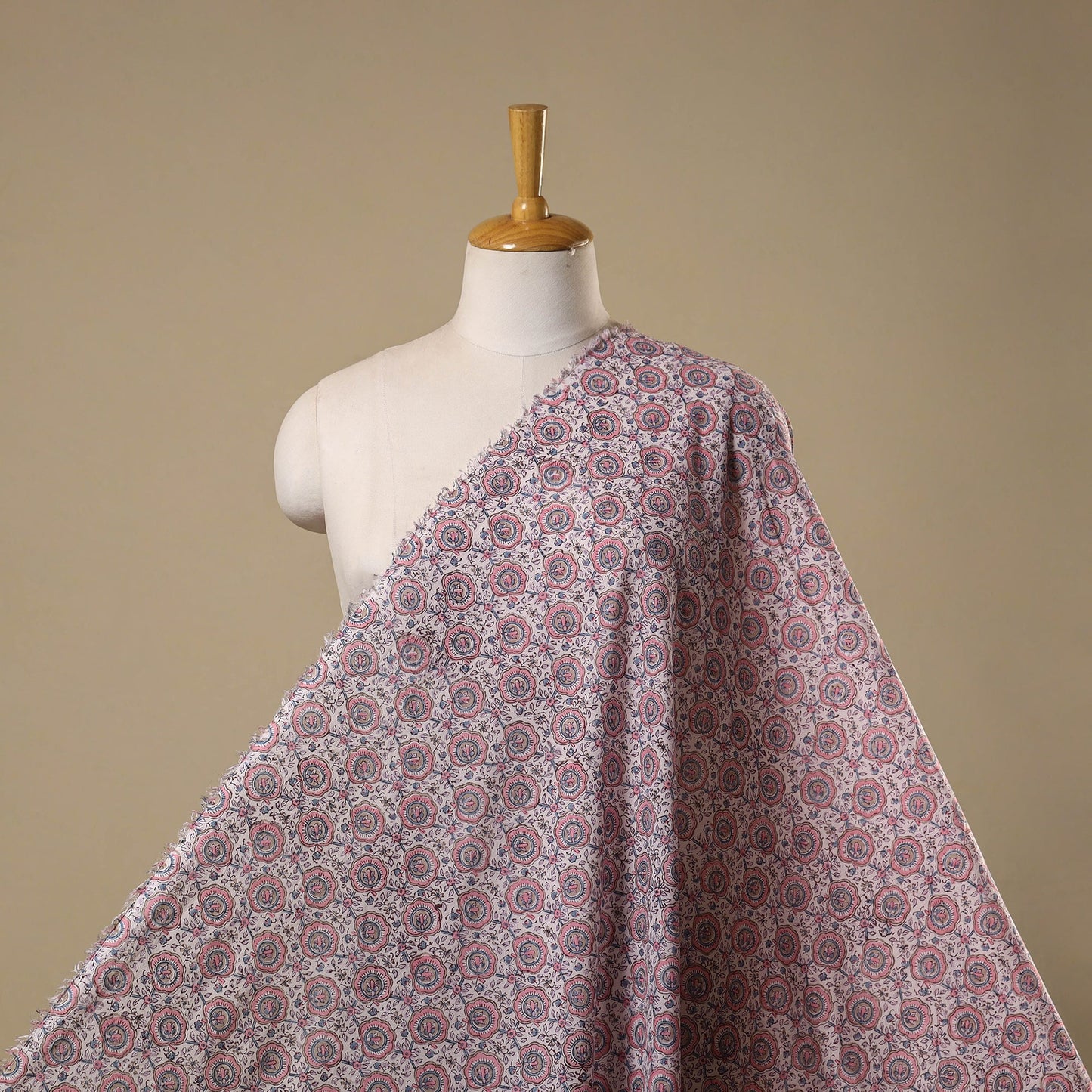 Hand cotton sanganeri fabric 14 - handcrafted