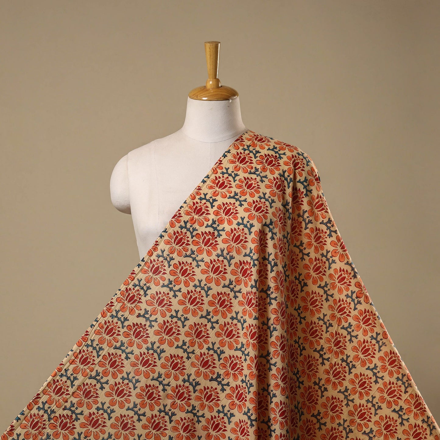 Hand cotton sanganeri fabric 15 - handcrafted