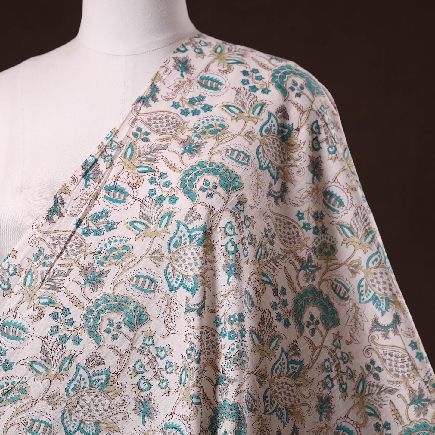 Hand cotton sanganeri fabric 16 - handcrafted