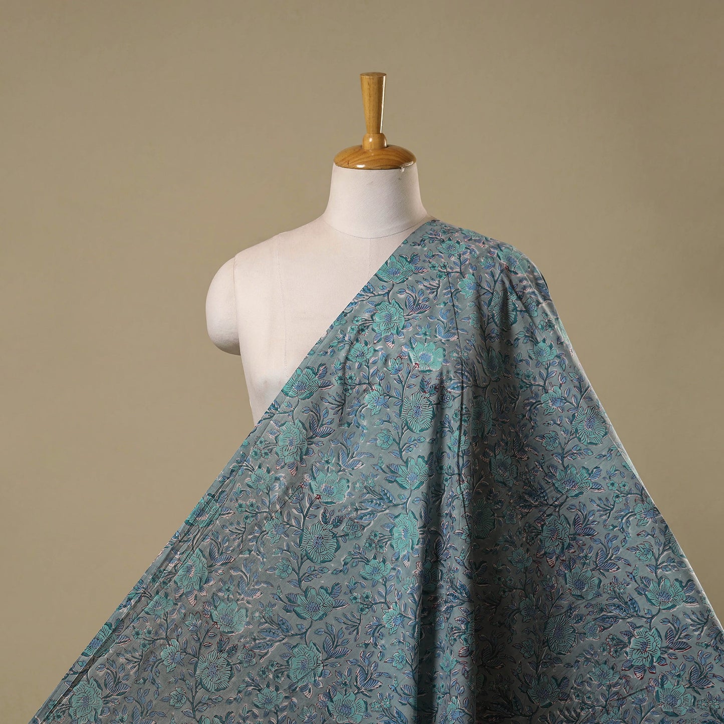 Hand cotton sanganeri fabric 16 - handcrafted