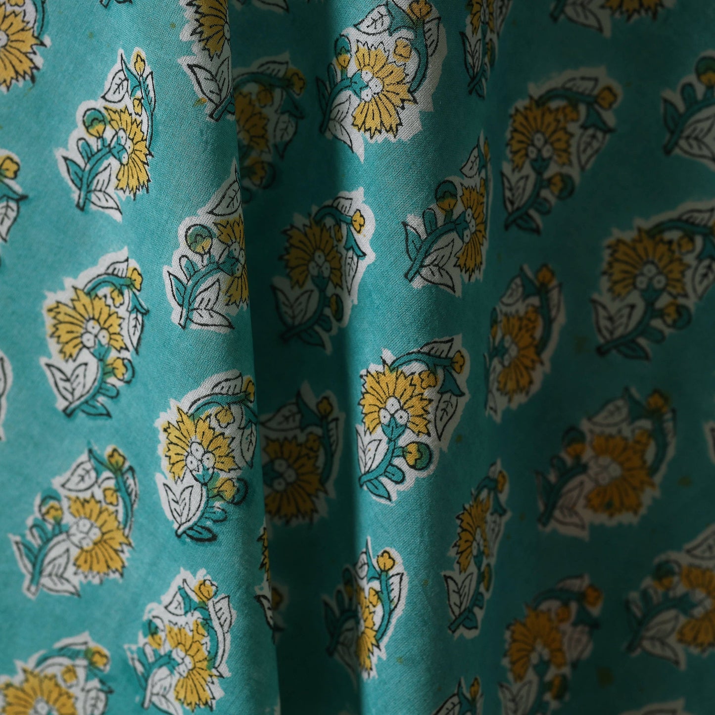 Hand cotton sanganeri fabric 18 - handcrafted