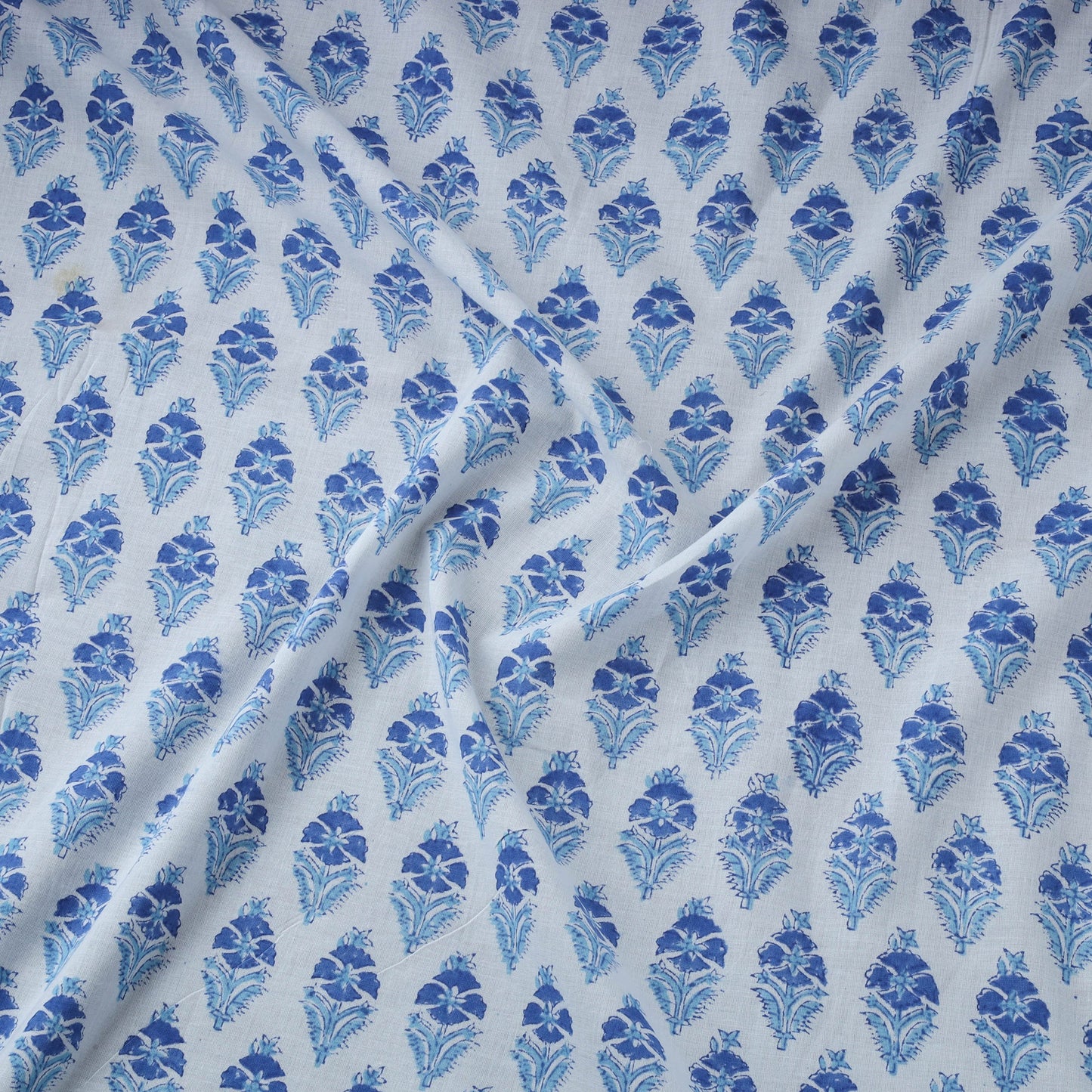 Hand cotton sanganeri fabric 18 - handcrafted