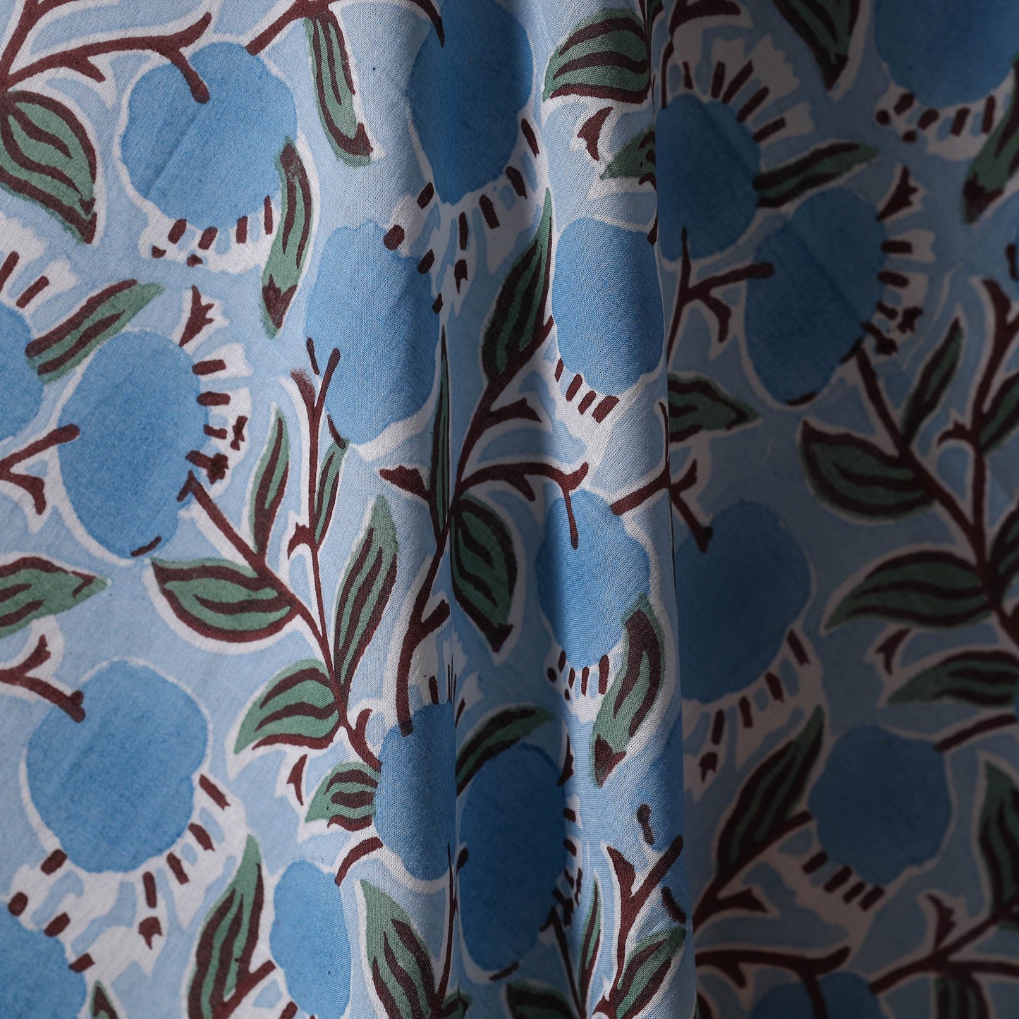 Hand cotton sanganeri fabric 20 - handcrafted