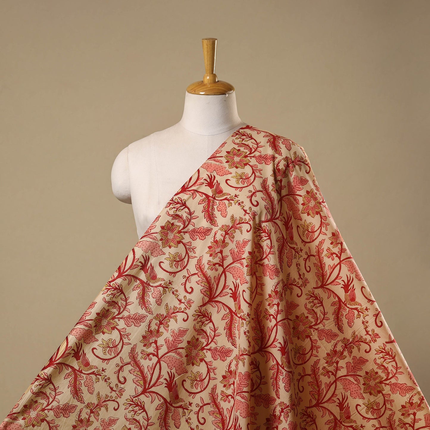 Hand cotton sanganeri fabric 21 - handcrafted