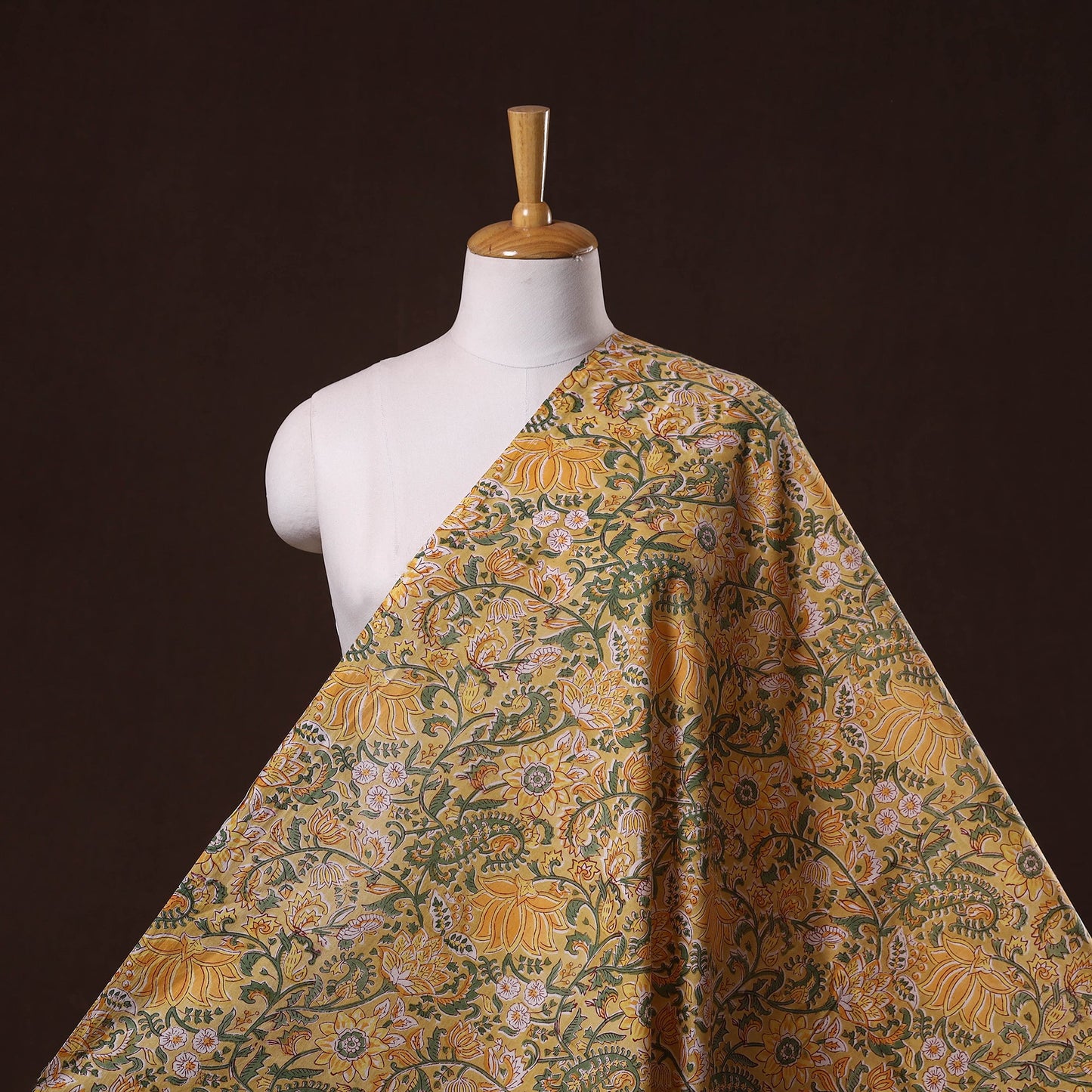 Hand cotton sanganeri fabric 21 - handcrafted