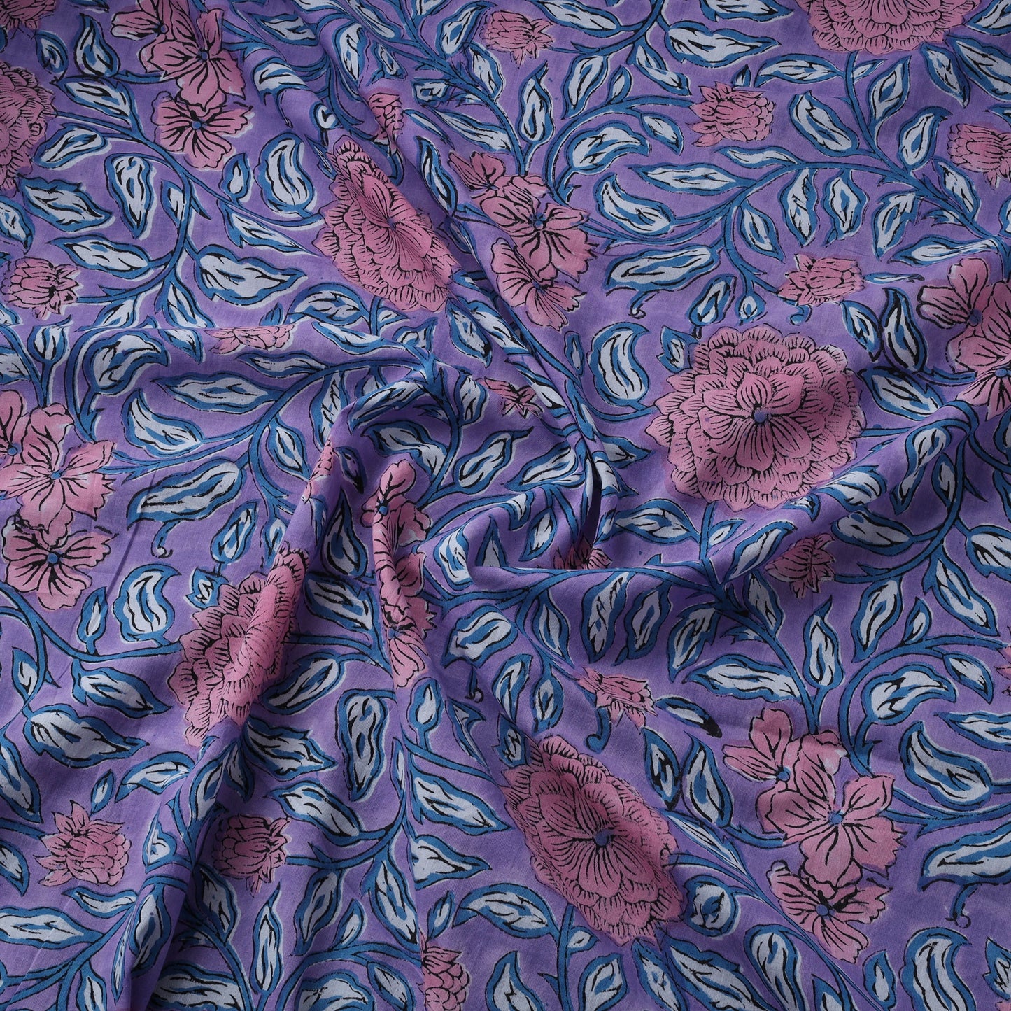 Hand cotton sanganeri fabric 23 - handcrafted