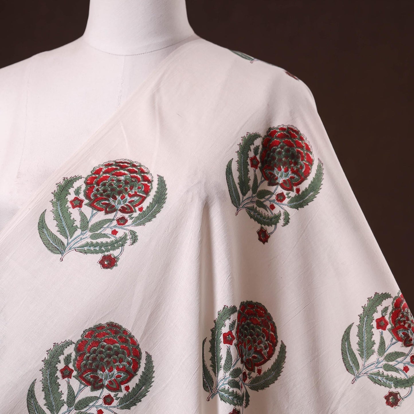 Hand cotton sanganeri fabric 24 - handcrafted