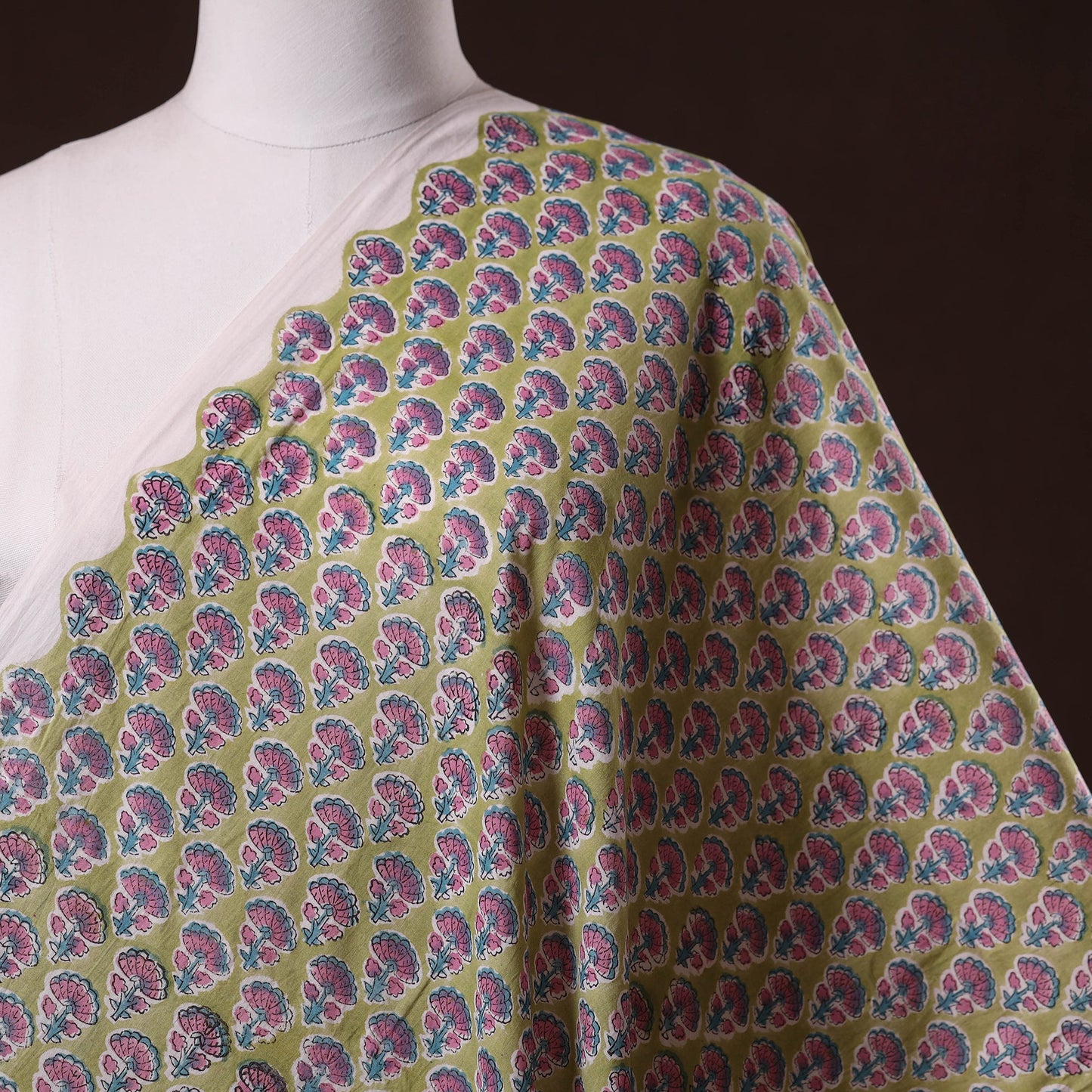 Hand cotton sanganeri fabric 26 - handcrafted