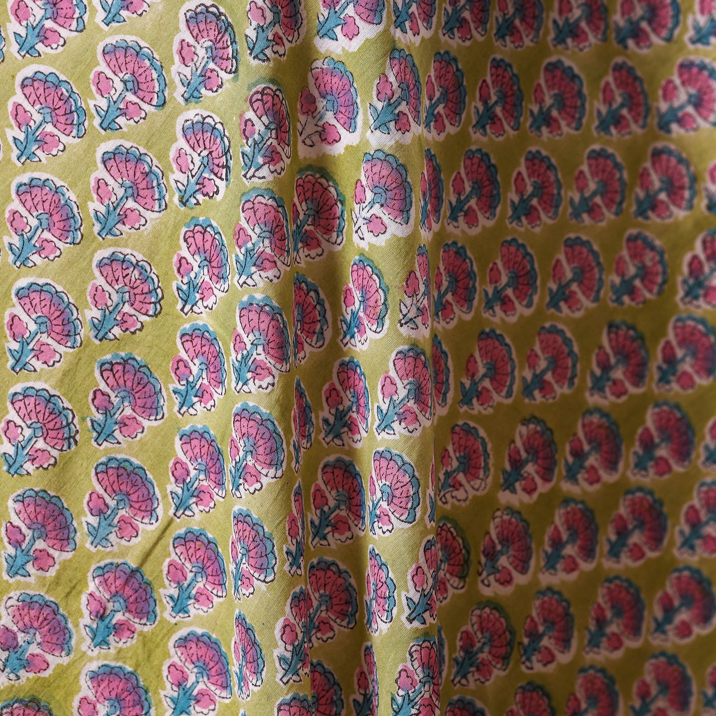 Hand cotton sanganeri fabric 26 - handcrafted