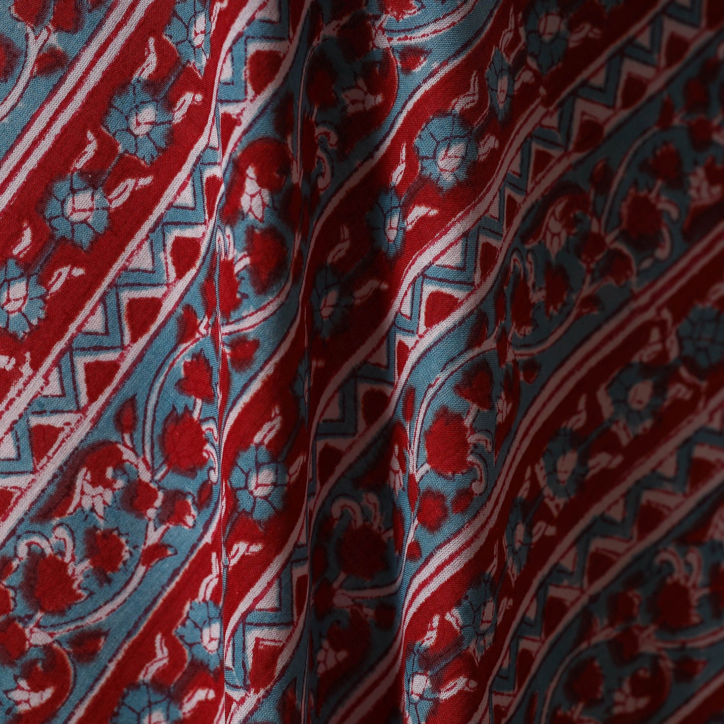 Hand cotton sanganeri fabric 27 - handcrafted