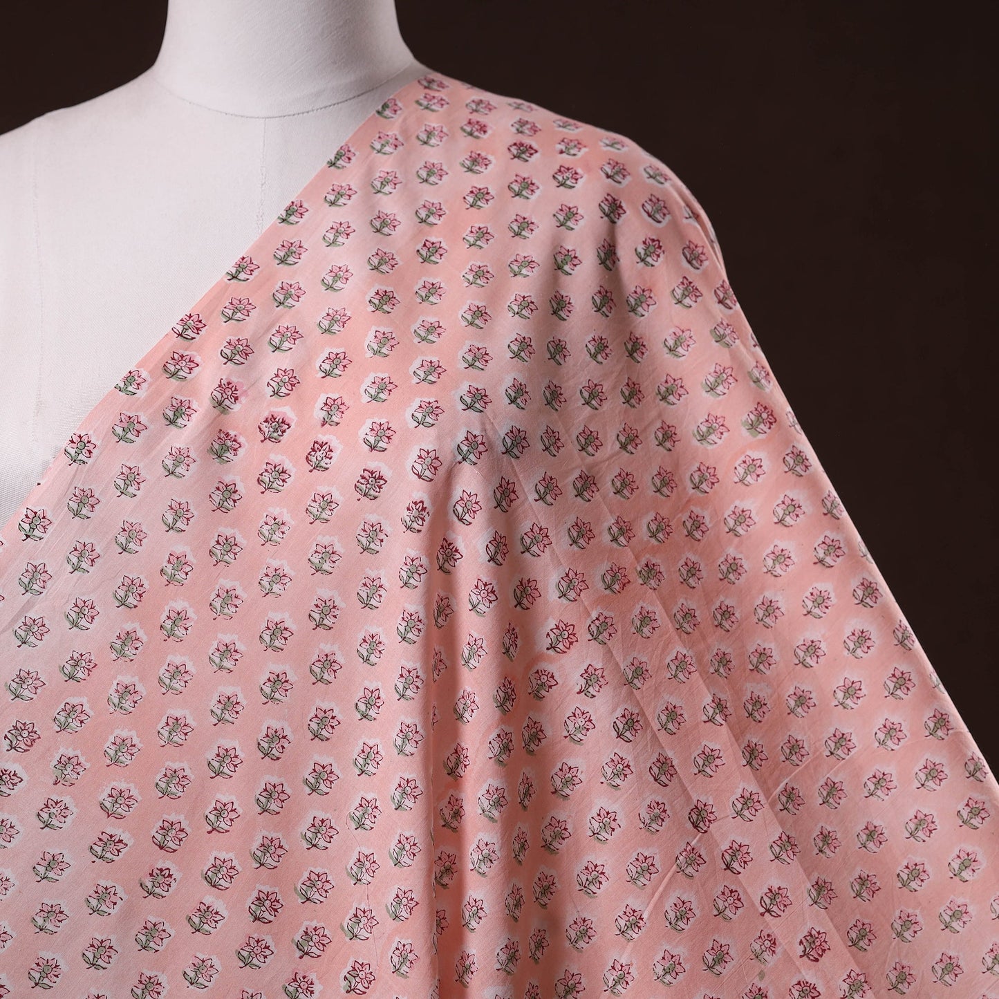 Hand cotton sanganeri fabric 28 - handcrafted