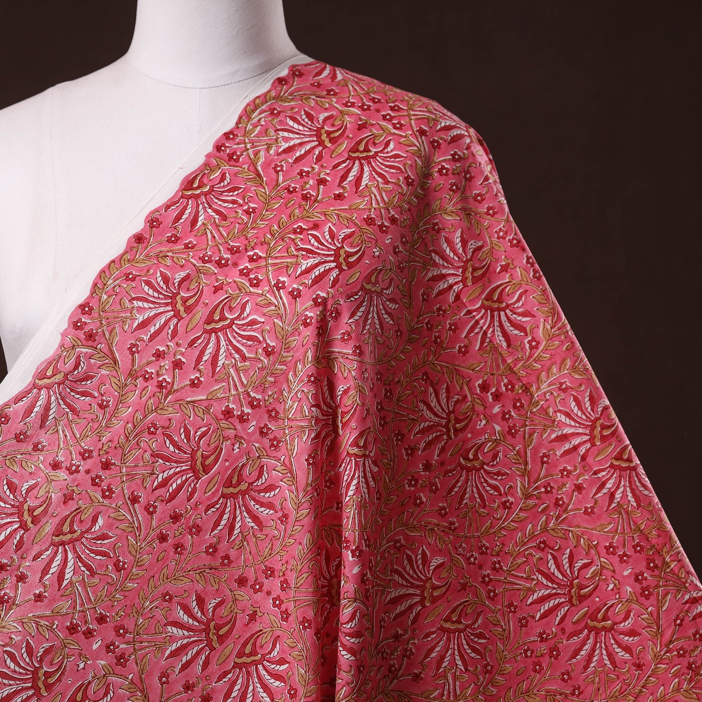 Hand cotton sanganeri fabric 30 - handcrafted