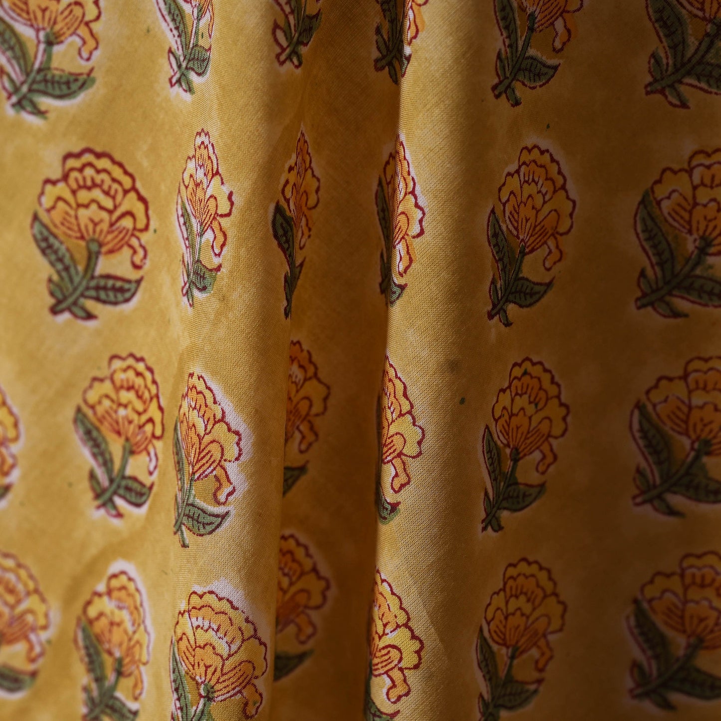Hand cotton sanganeri fabric 32 - handcrafted