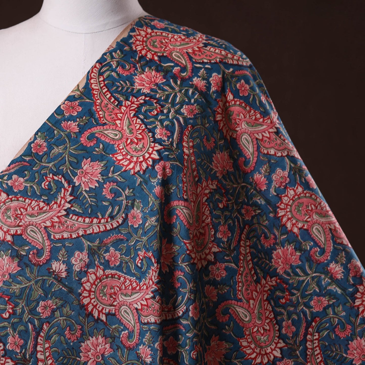 Hand cotton sanganeri fabric 34 - handcrafted