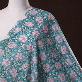 Hand cotton sanganeri fabric 36 - handcrafted