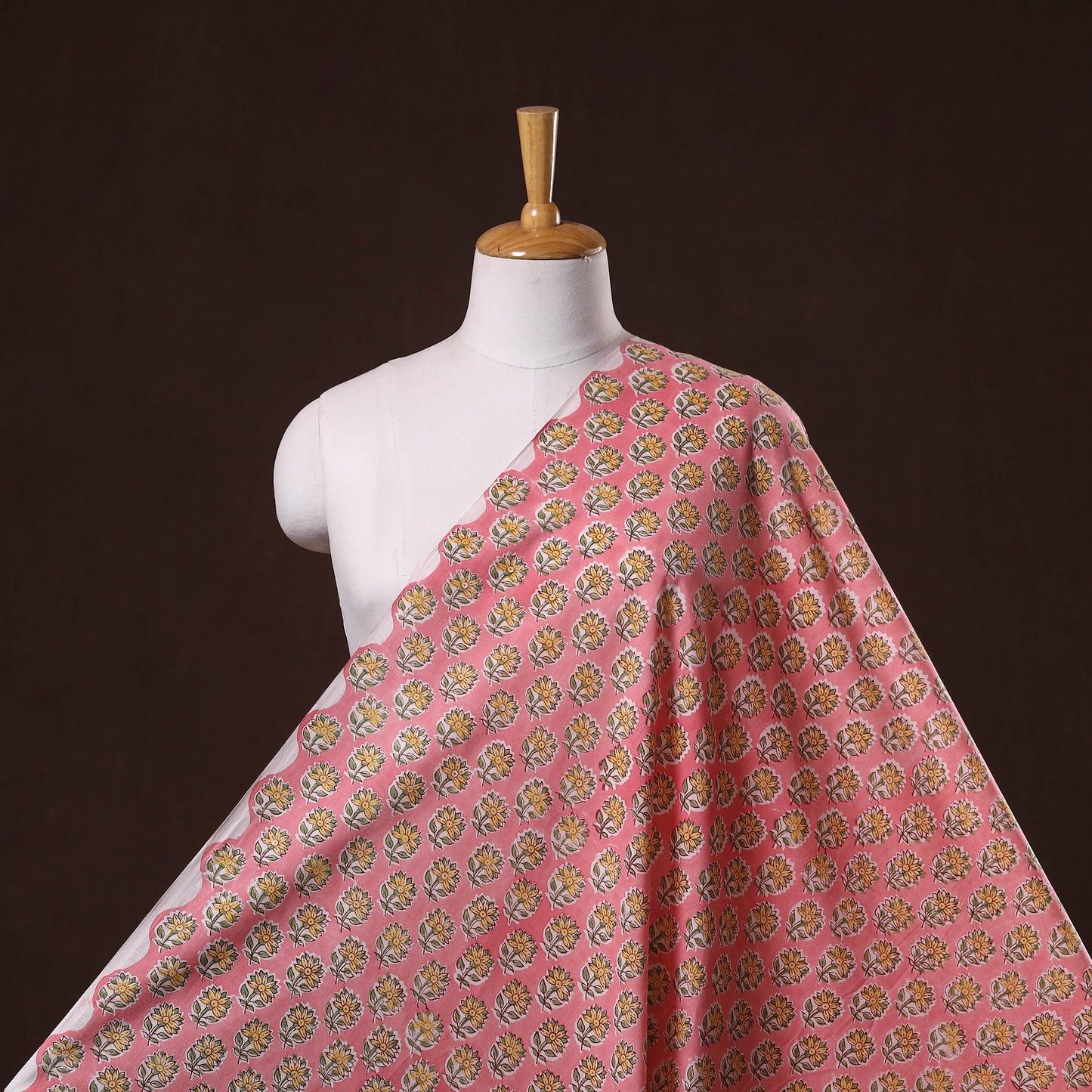 Hand cotton sanganeri fabric 42 - handcrafted