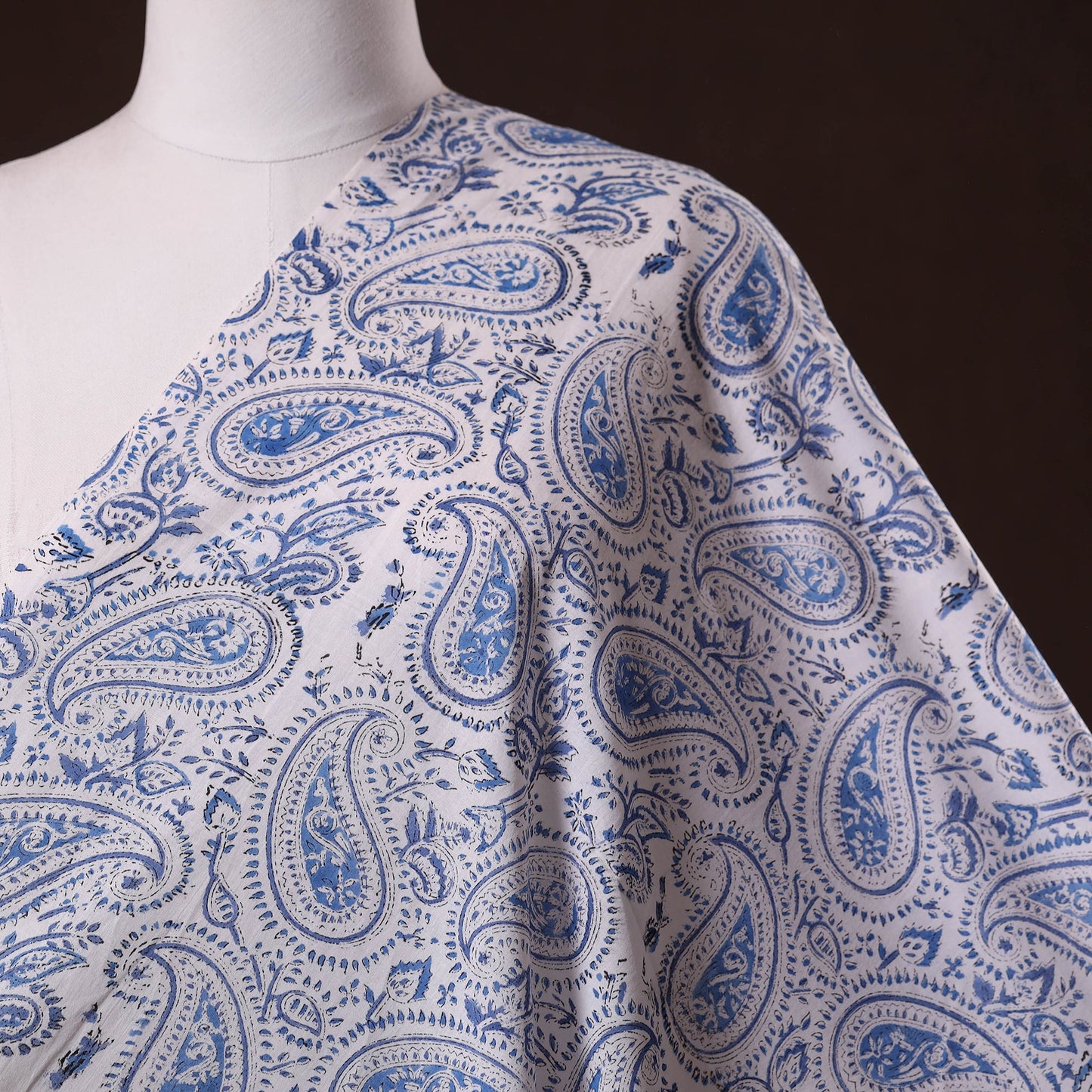 Hand cotton sanganeri fabric 45 - handcrafted