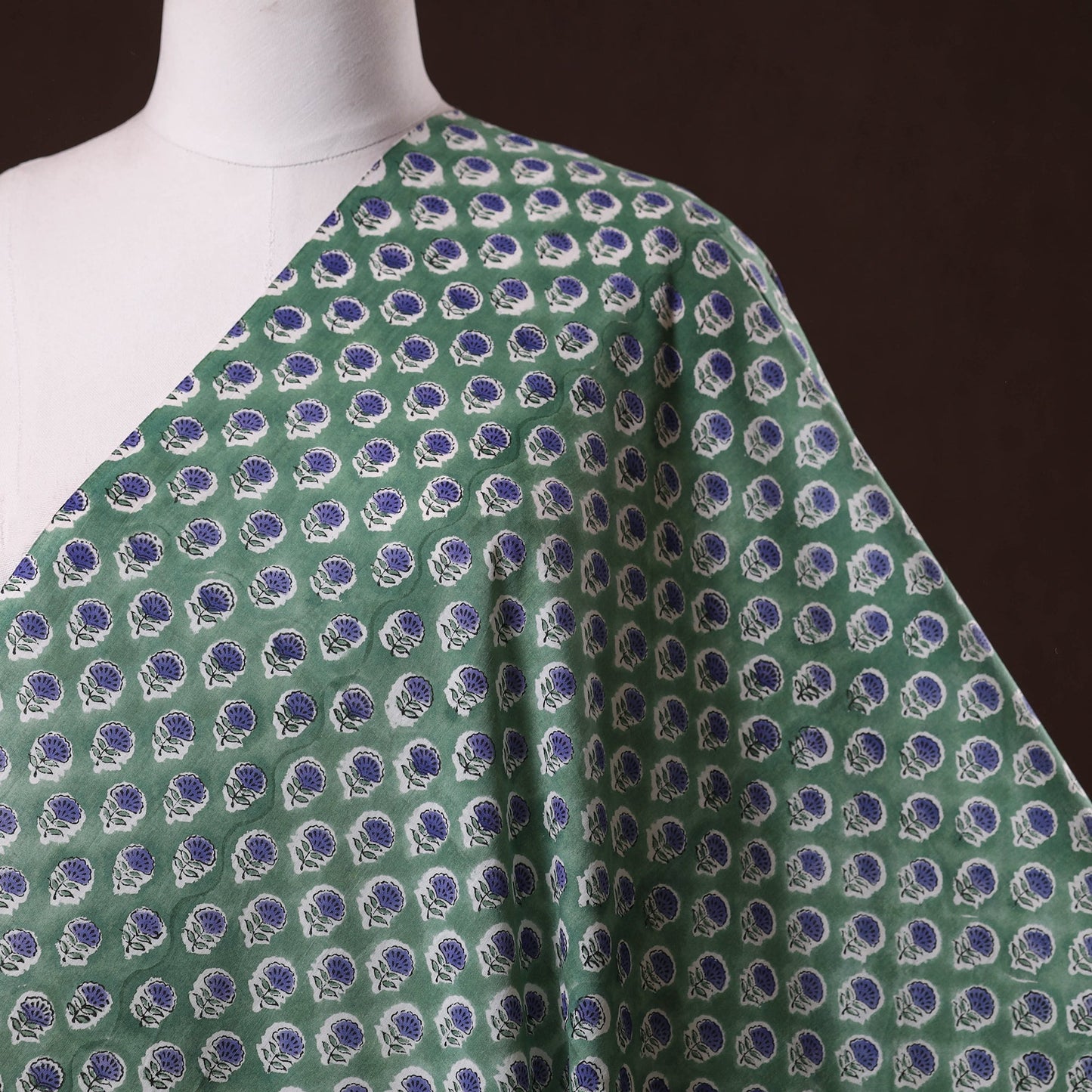 Hand cotton sanganeri fabric 47 - handcrafted