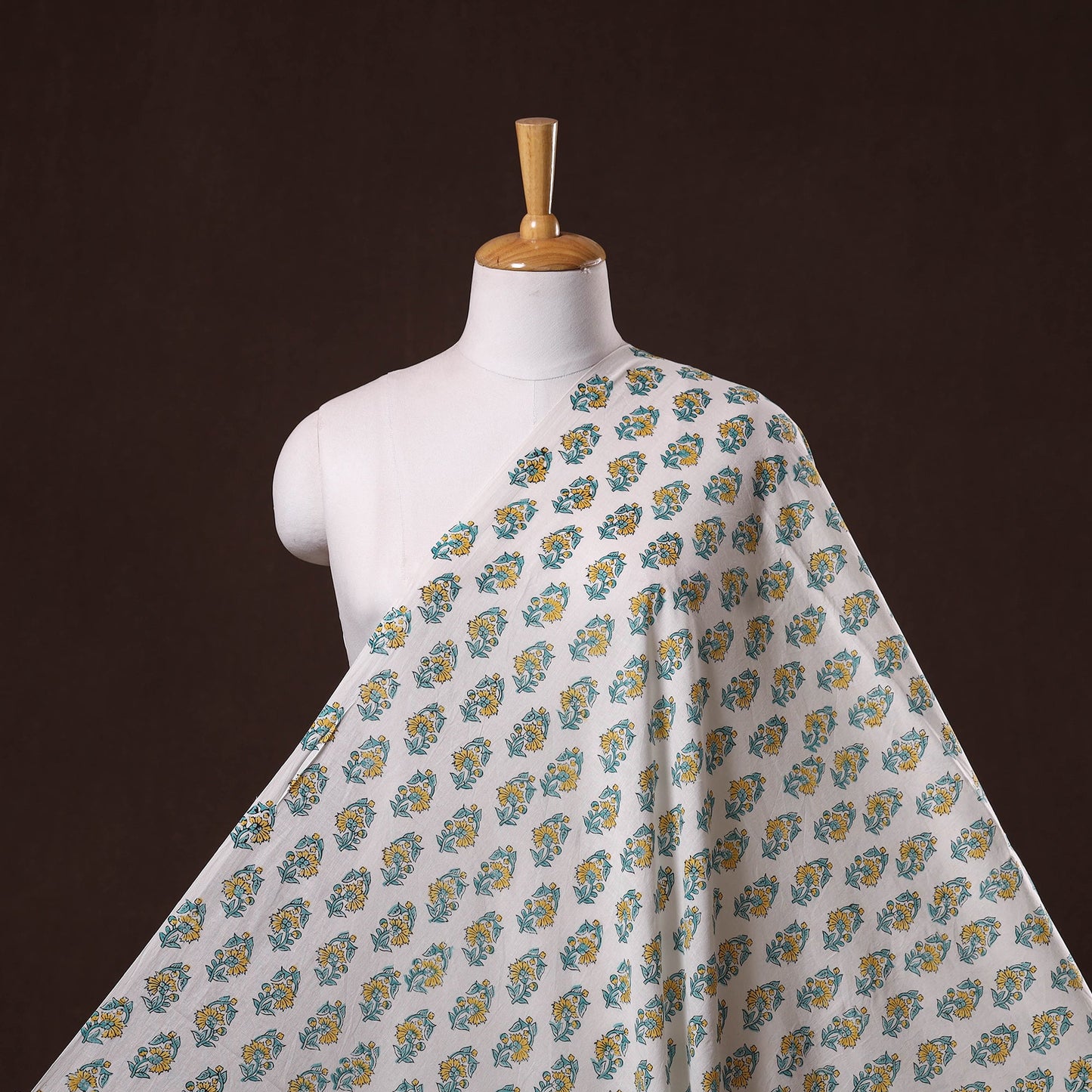 Hand cotton sanganeri fabric 53 - handcrafted