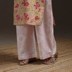 Hand cotton sanganeri suit set with dupatta for women 11