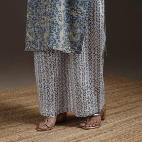 Hand cotton sanganeri suit set with dupatta for women 14