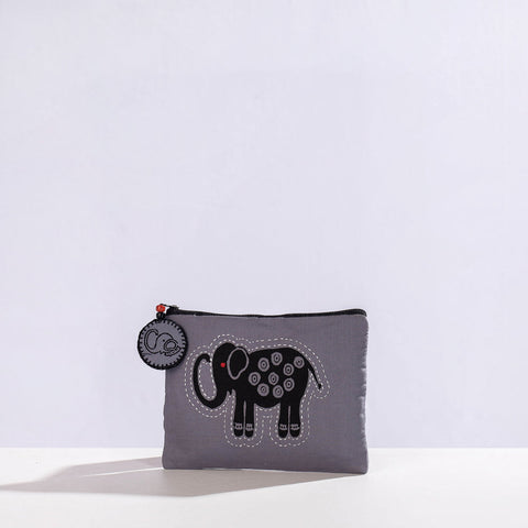  Hand Block Print Cotton Utility Pouch 