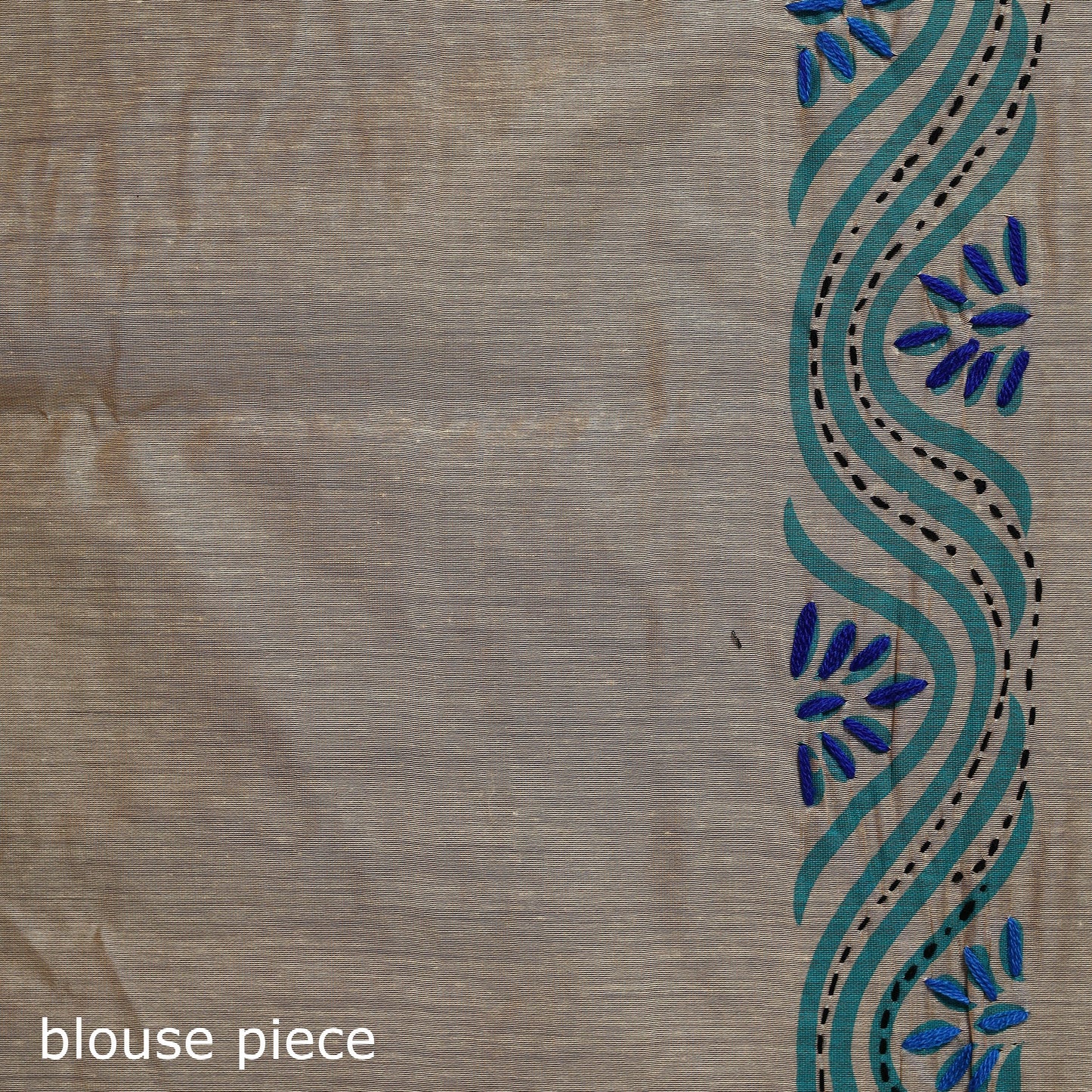 Hand embroidered chanderi silk chapa work phulkari saree 29