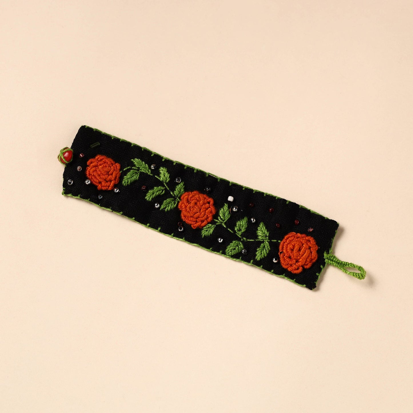 Buy Hand Embroidered Chandi Mati Boho Bracelet