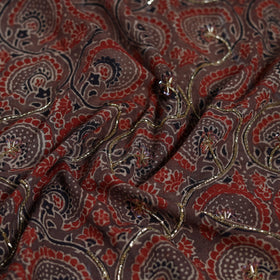 Hand embroidered cotton blouse piece 25 - handcrafted