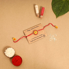 Hand Embroidered & Felt Work Sheesha Rakhi 