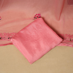 Hand embroidered georgette 3pc unstitched dress material 12