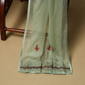 Hand embroidered georgette 3pc unstitched dress material 16