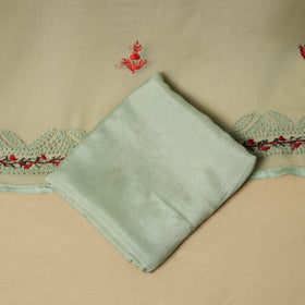 Hand embroidered georgette 3pc unstitched dress material 16