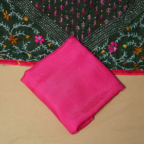 Hand embroidered georgette 3pc unstitched dress material 50