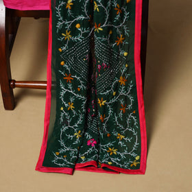 Hand embroidered georgette 3pc unstitched dress material 50